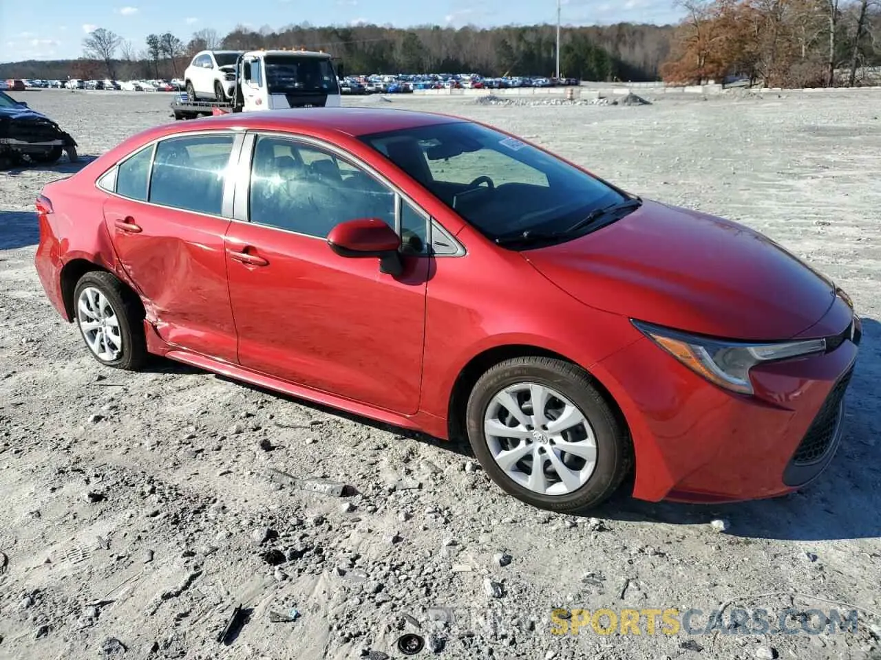4 fotografías del automóvil dañado JTDEPMAE2MJ156320 TOYOTA COROLLA 2021