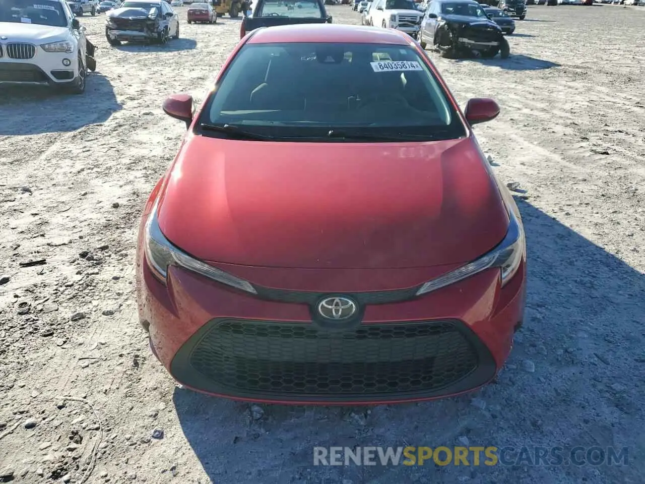 5 fotografías del automóvil dañado JTDEPMAE2MJ156320 TOYOTA COROLLA 2021
