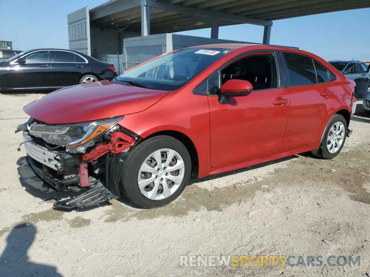 1 fotografías del automóvil dañado JTDEPMAE2MJ159024 TOYOTA COROLLA 2021