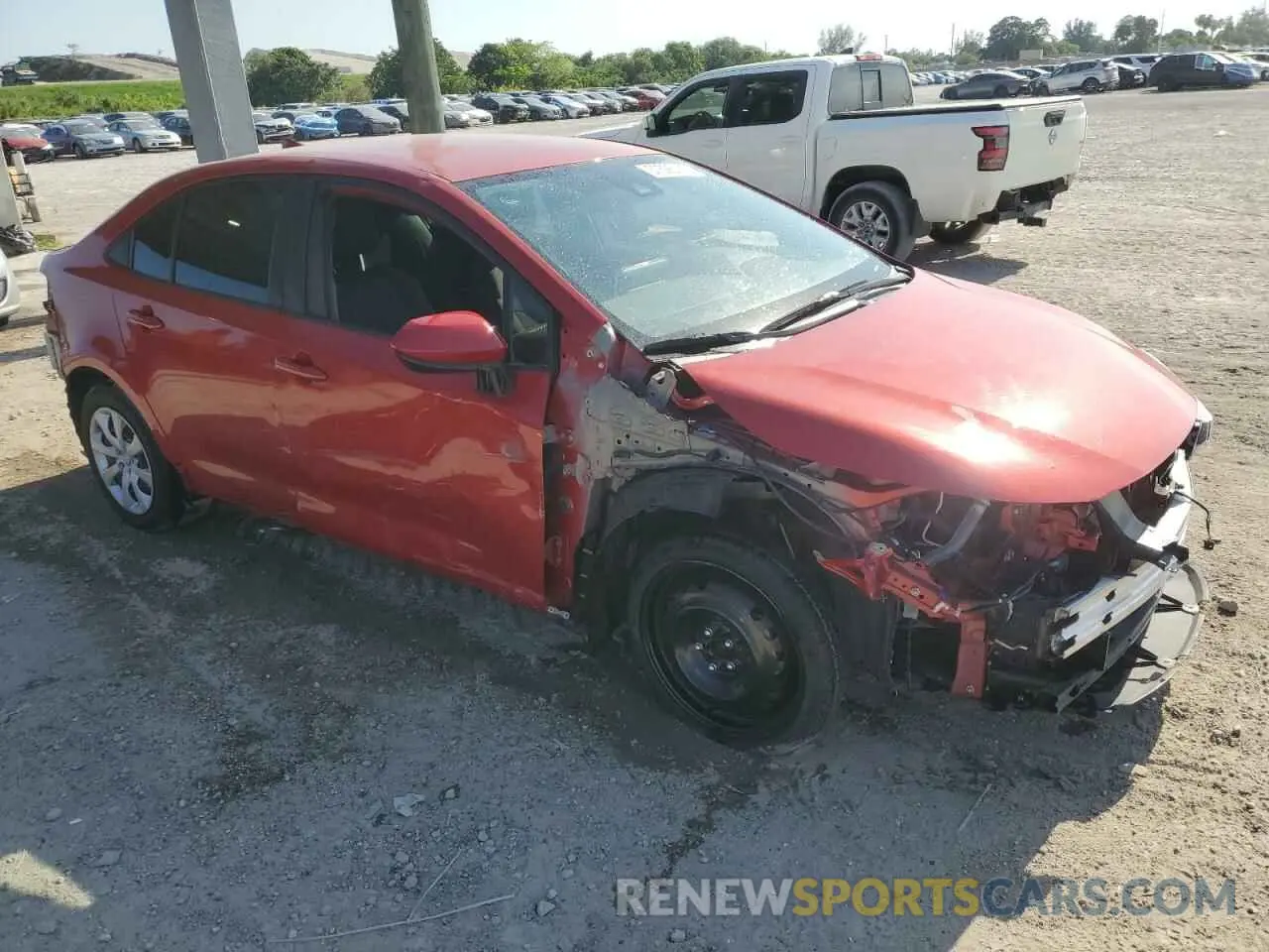 4 fotografías del automóvil dañado JTDEPMAE2MJ159024 TOYOTA COROLLA 2021