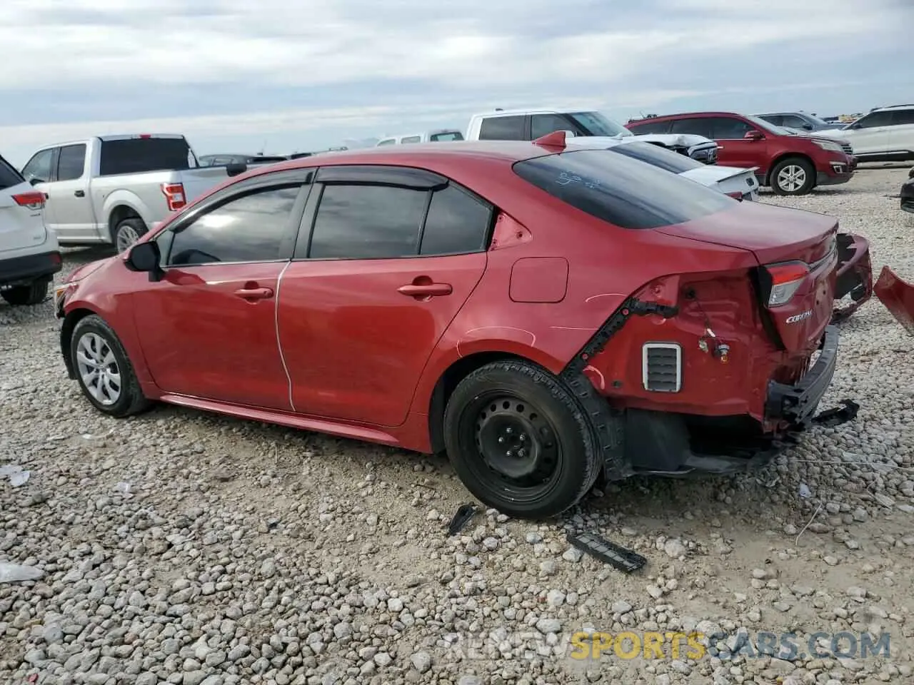 2 fotografías del automóvil dañado JTDEPMAE2MJ166250 TOYOTA COROLLA 2021