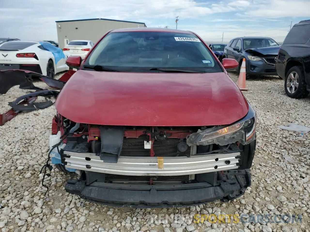5 fotografías del automóvil dañado JTDEPMAE2MJ166250 TOYOTA COROLLA 2021