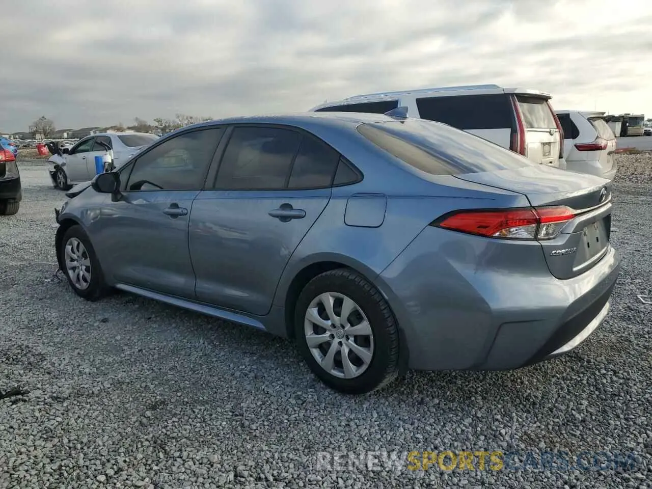 2 fotografías del automóvil dañado JTDEPMAE2MJ170198 TOYOTA COROLLA 2021