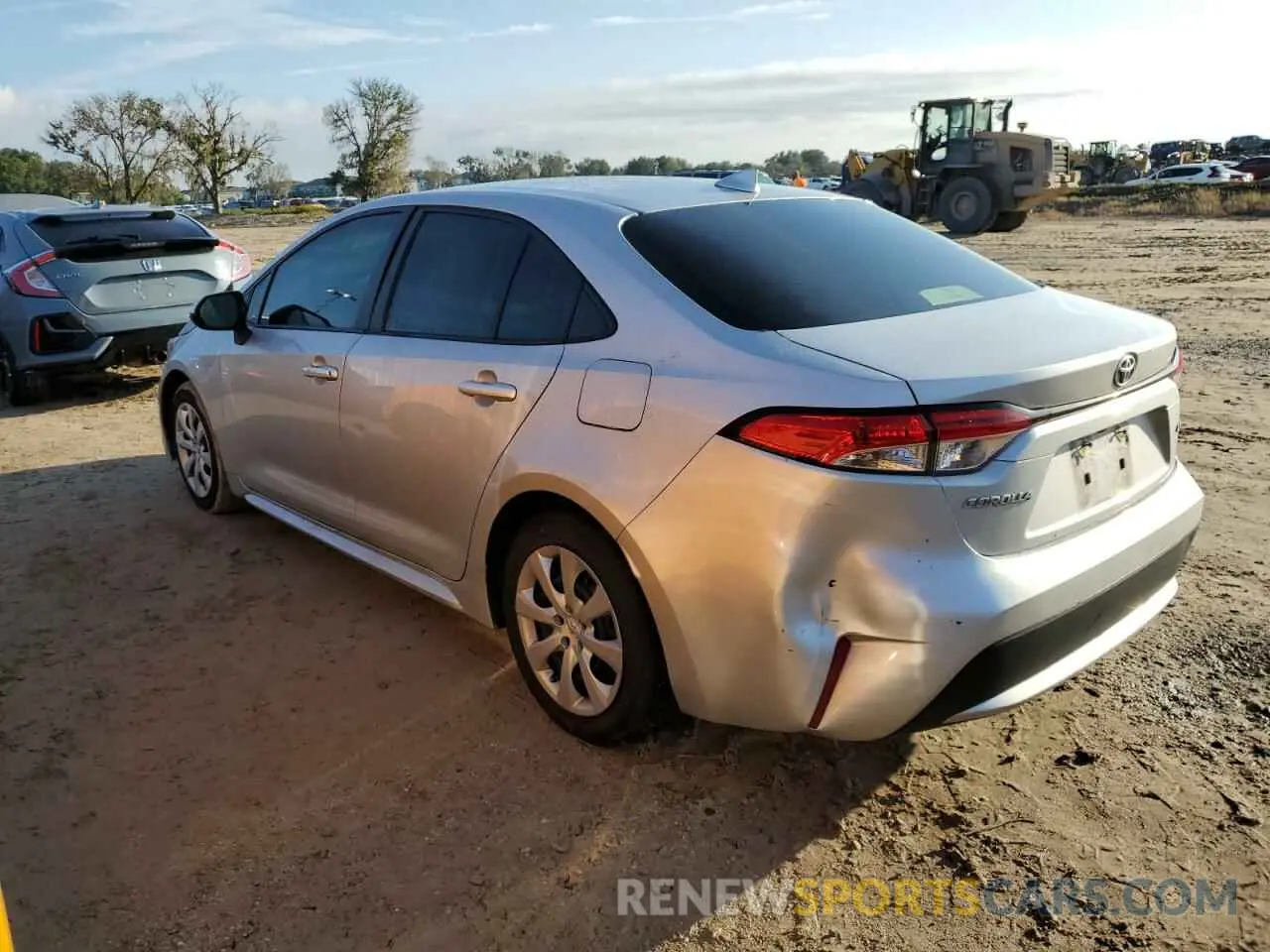 2 fotografías del automóvil dañado JTDEPMAE2MJ173117 TOYOTA COROLLA 2021