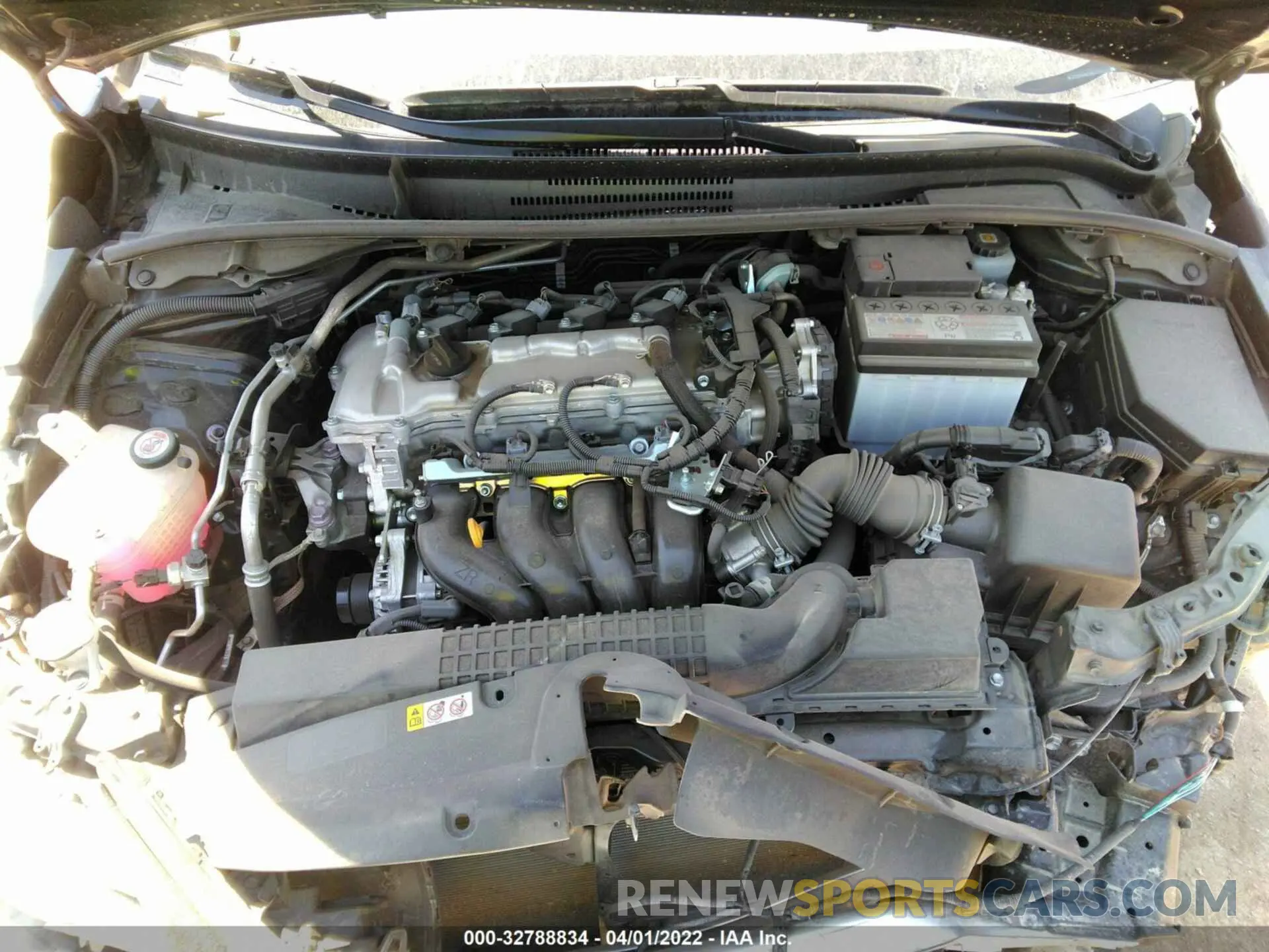 10 fotografías del automóvil dañado JTDEPMAE2MJ174512 TOYOTA COROLLA 2021