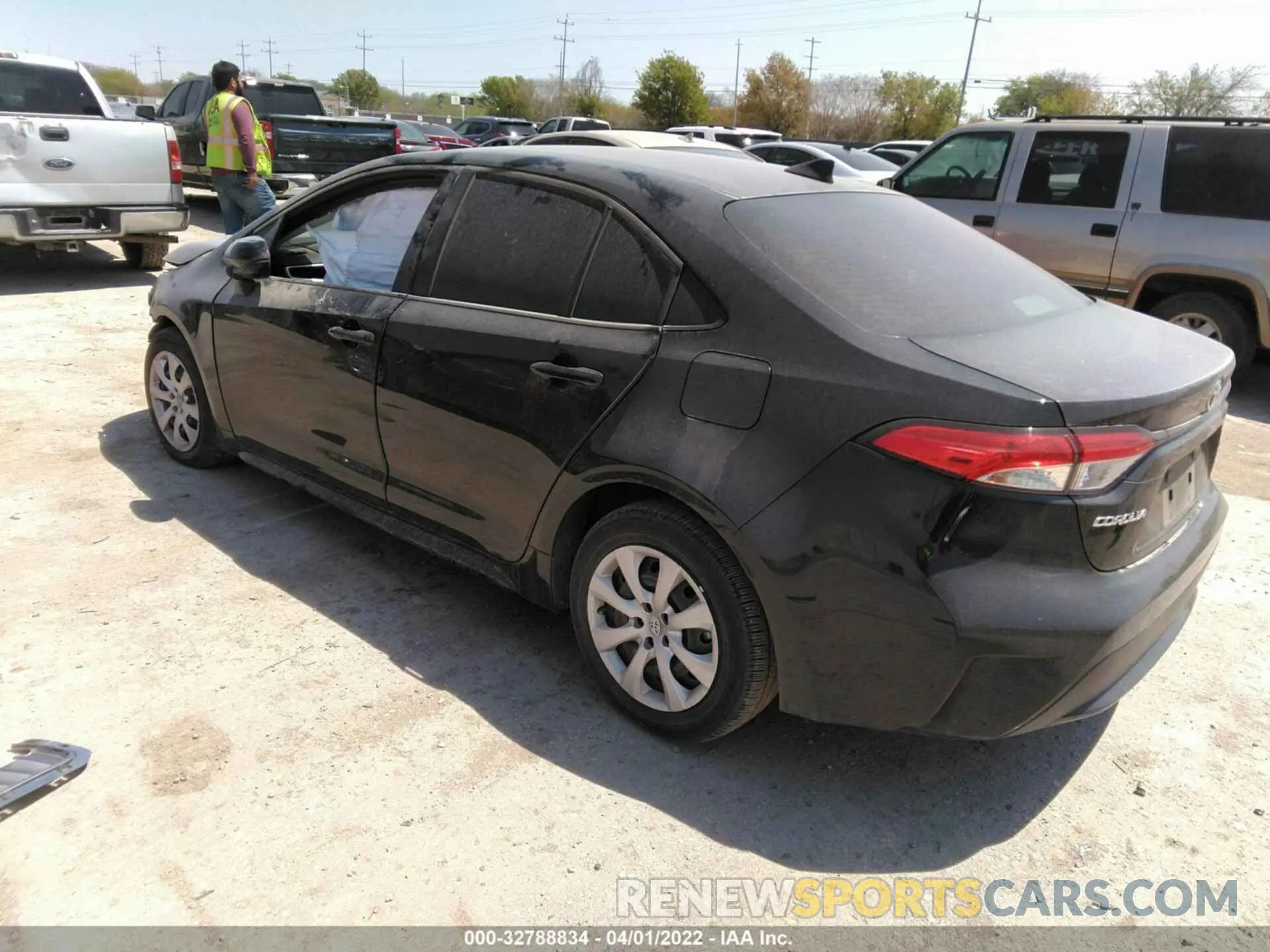 3 fotografías del automóvil dañado JTDEPMAE2MJ174512 TOYOTA COROLLA 2021