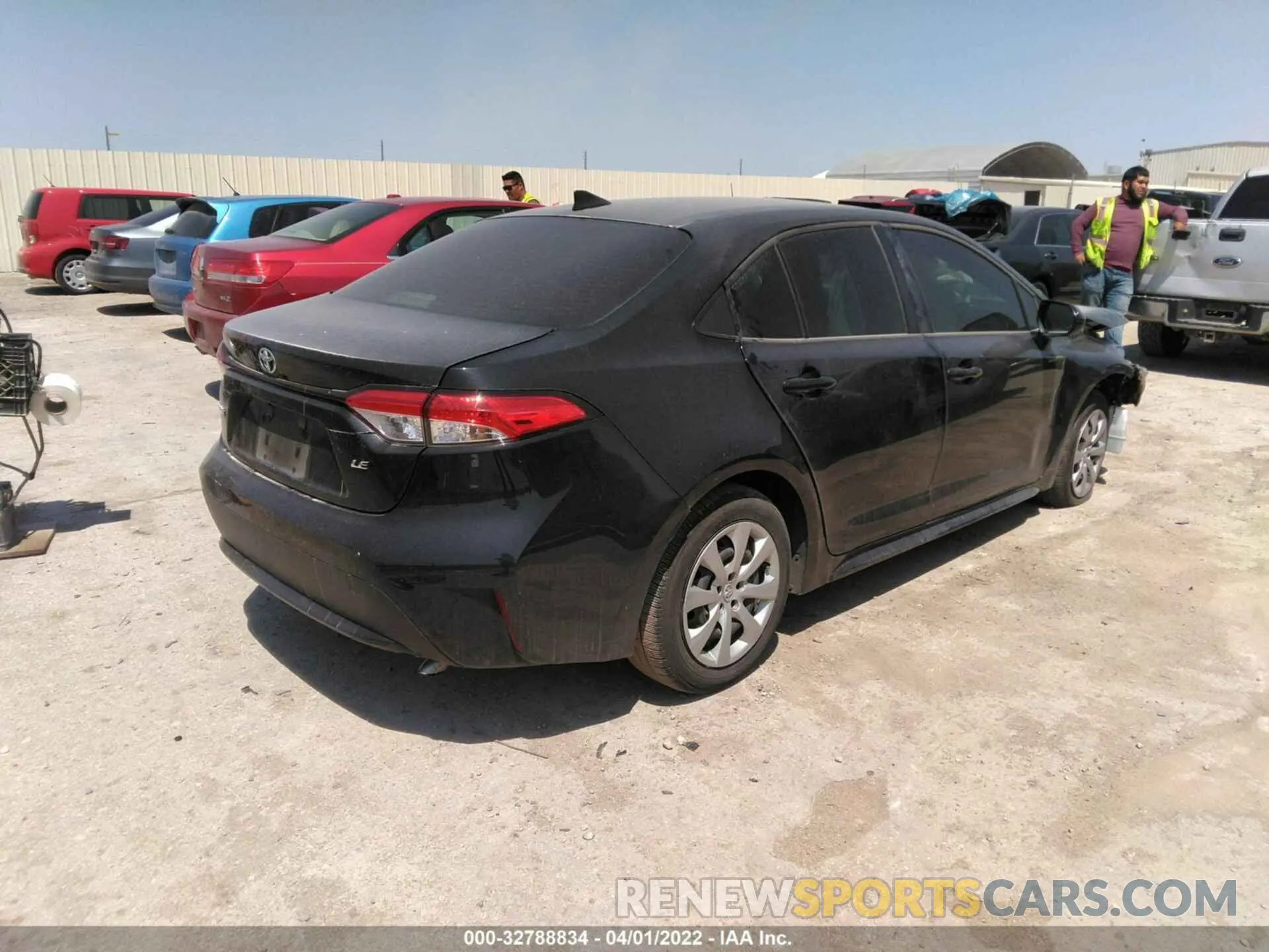 4 fotografías del automóvil dañado JTDEPMAE2MJ174512 TOYOTA COROLLA 2021