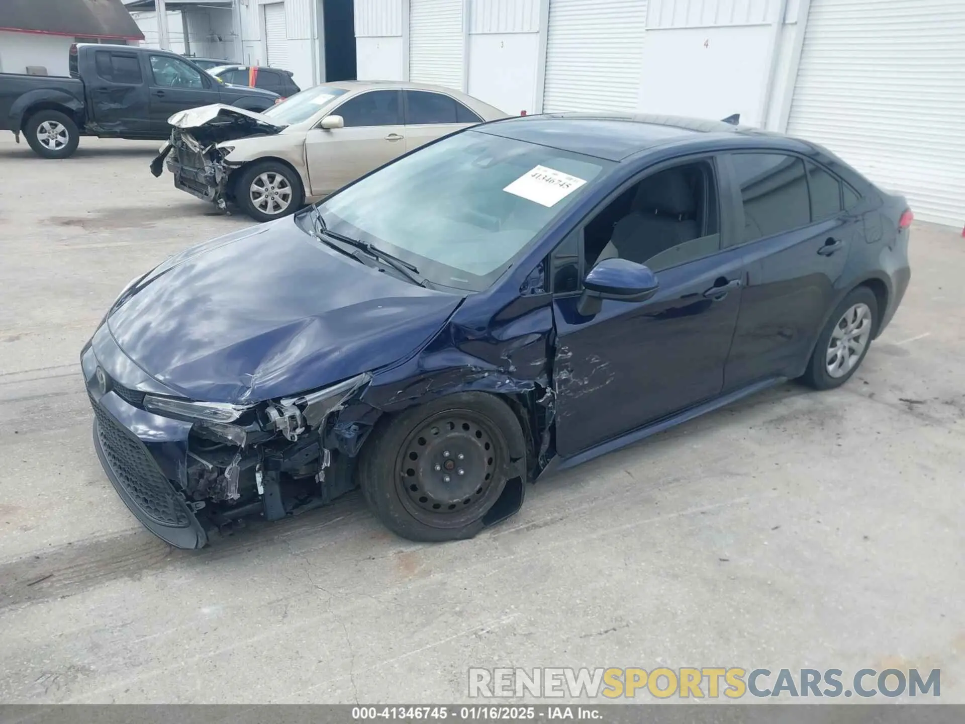 2 fotografías del automóvil dañado JTDEPMAE2MJ179712 TOYOTA COROLLA 2021