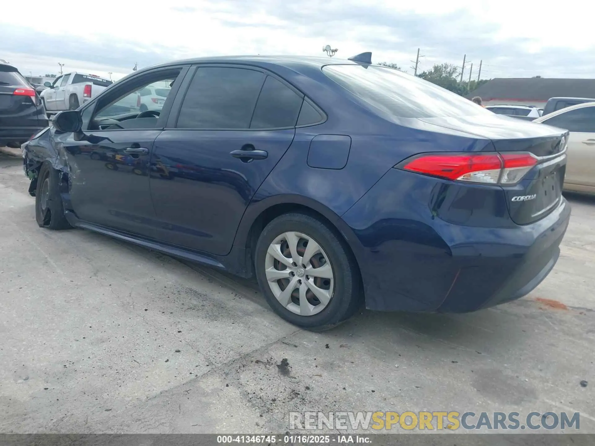 3 fotografías del automóvil dañado JTDEPMAE2MJ179712 TOYOTA COROLLA 2021