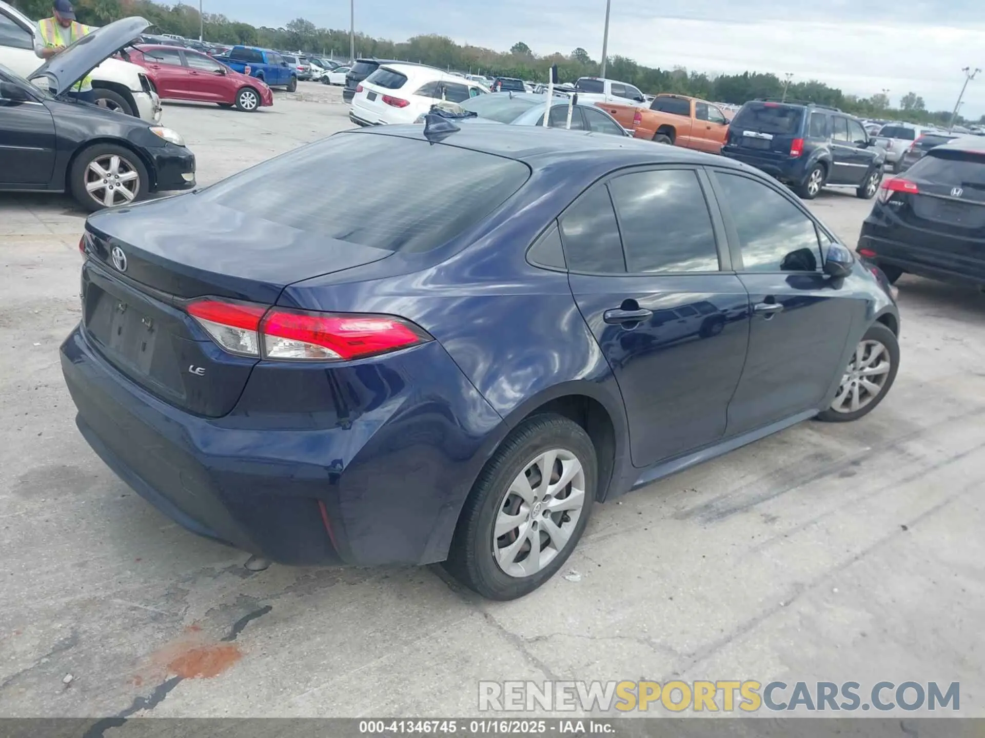 4 fotografías del automóvil dañado JTDEPMAE2MJ179712 TOYOTA COROLLA 2021