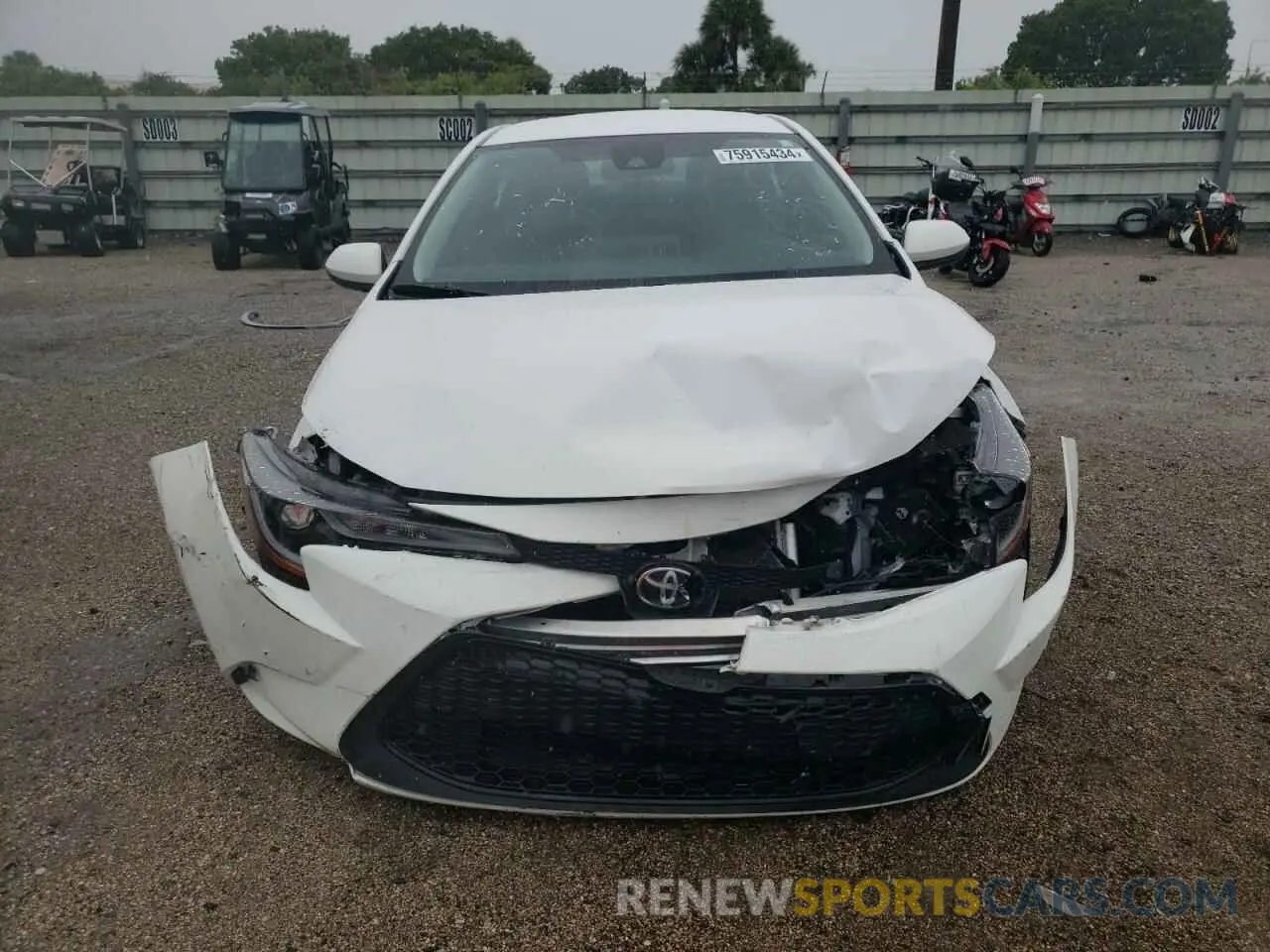 5 fotografías del automóvil dañado JTDEPMAE2MJ184313 TOYOTA COROLLA 2021