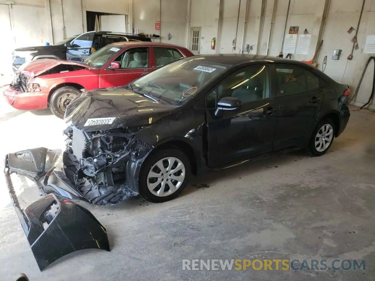 2 fotografías del automóvil dañado JTDEPMAE3MJ119423 TOYOTA COROLLA 2021