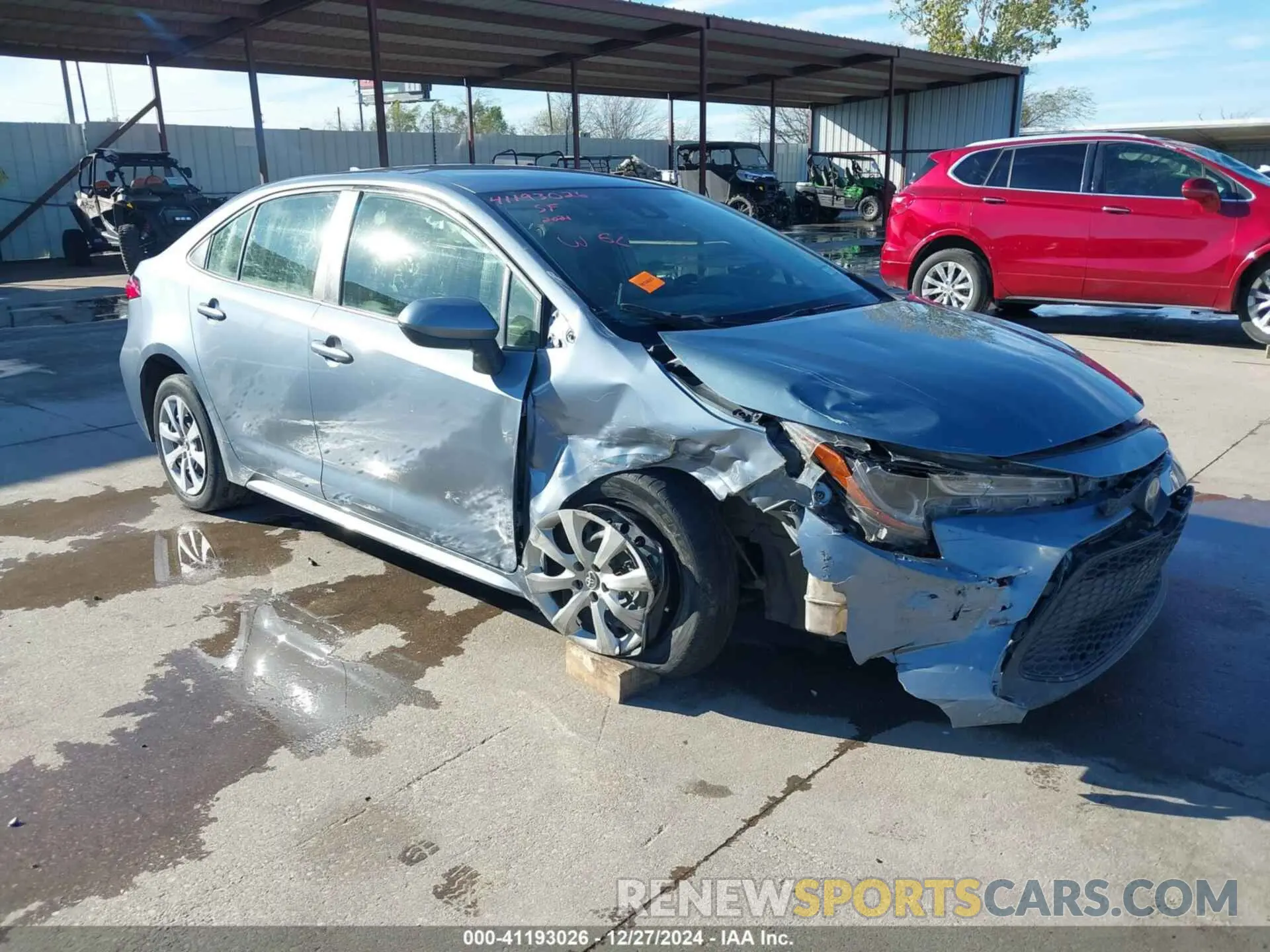 6 fotografías del automóvil dañado JTDEPMAE3MJ124363 TOYOTA COROLLA 2021