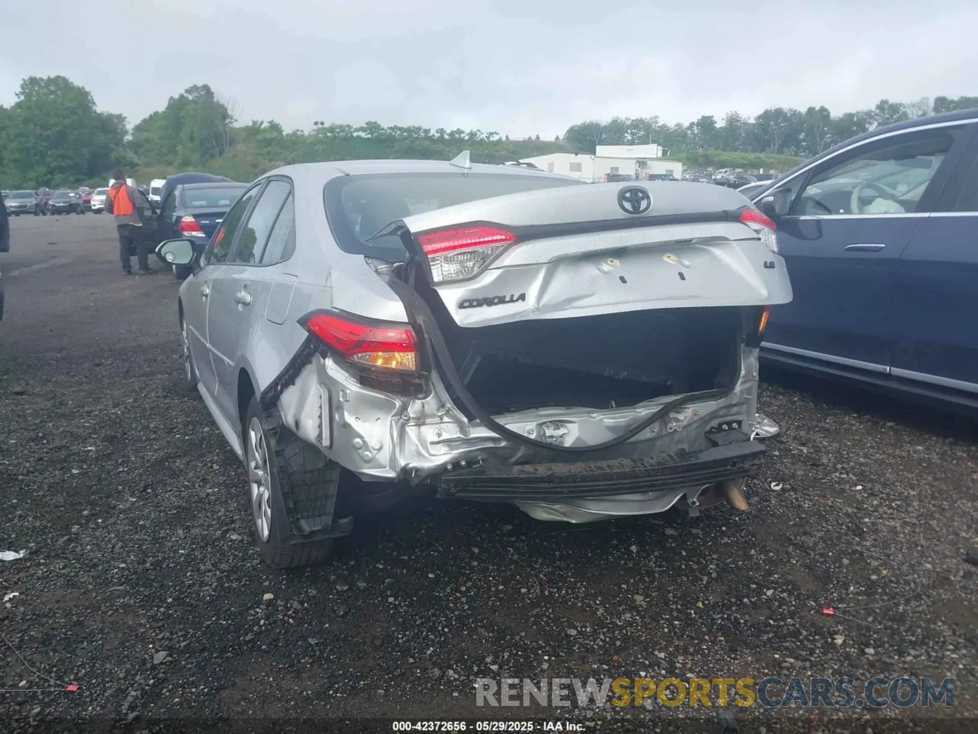 6 fotografías del automóvil dañado JTDEPMAE3MJ131636 TOYOTA COROLLA 2021