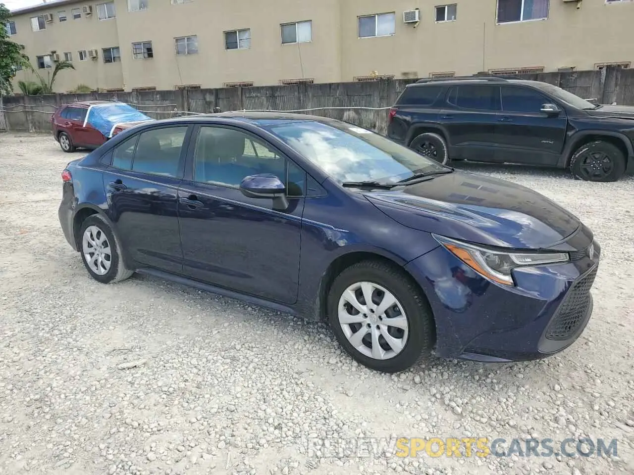 4 fotografías del automóvil dañado JTDEPMAE3MJ137713 TOYOTA COROLLA 2021