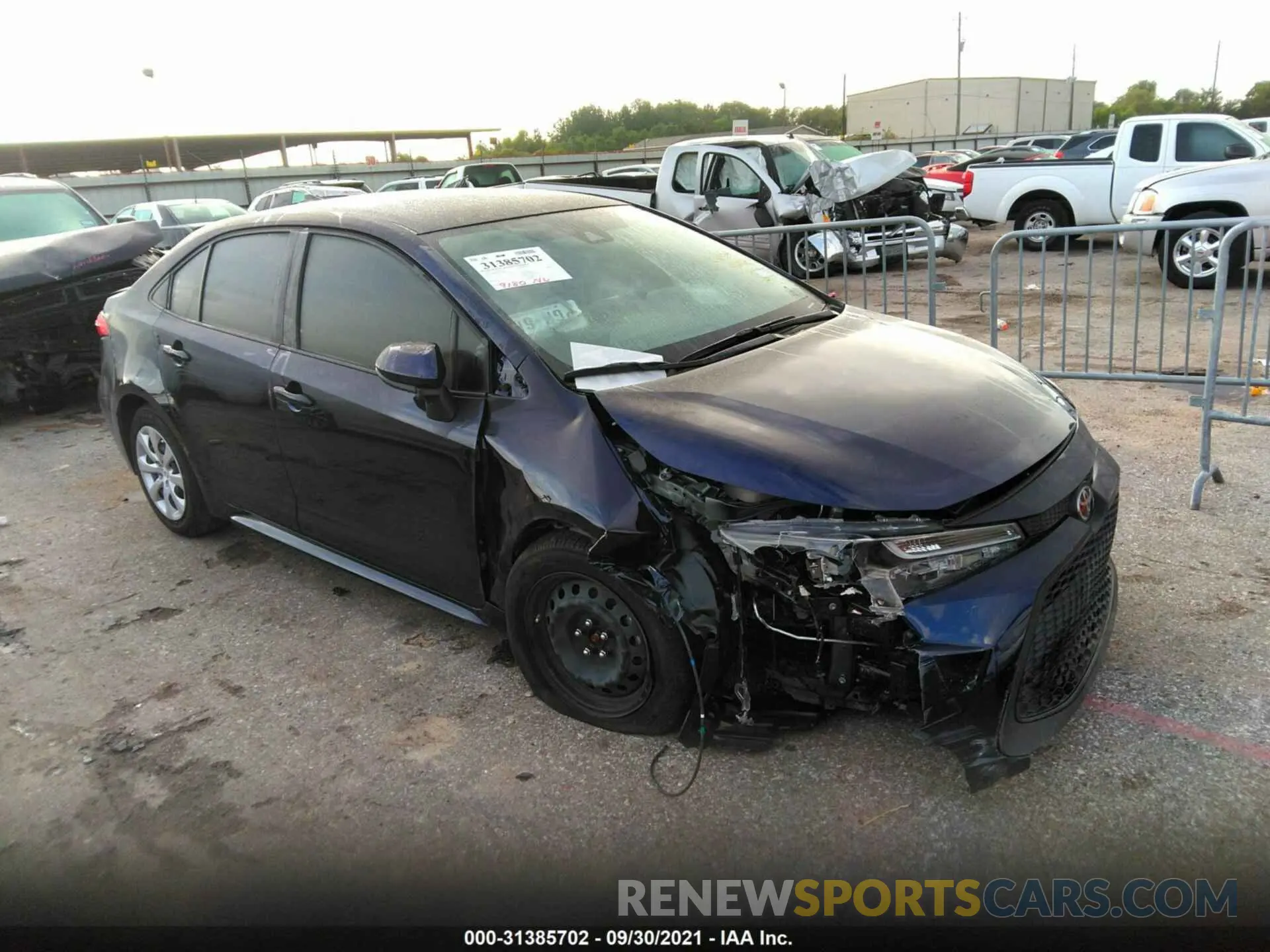 1 fotografías del automóvil dañado JTDEPMAE3MJ146976 TOYOTA COROLLA 2021