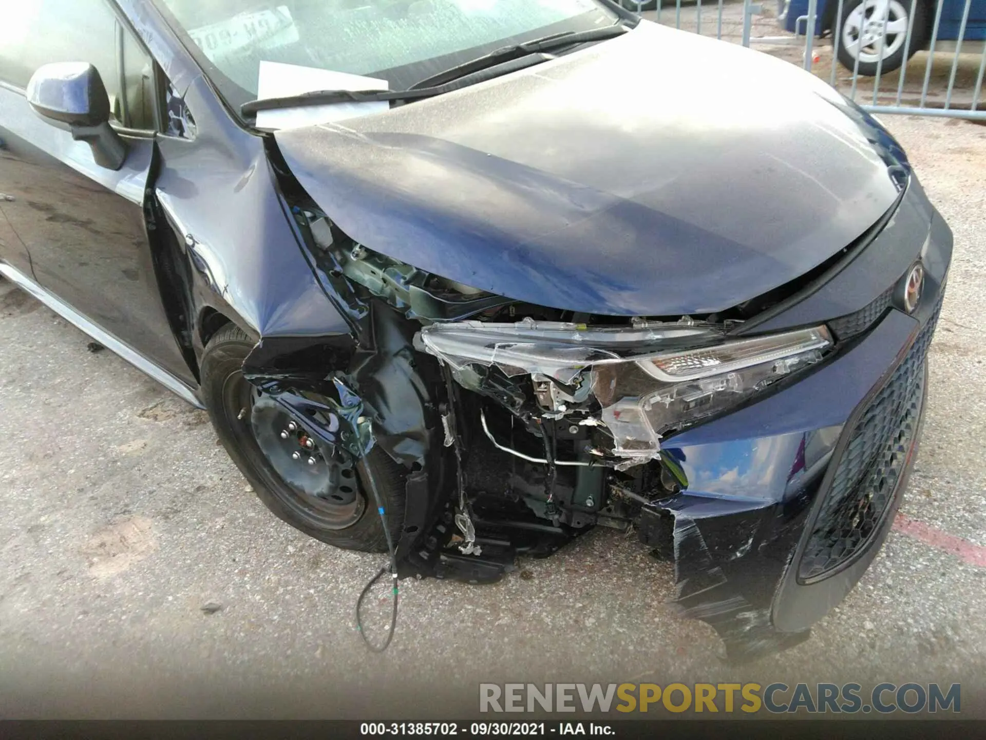 6 fotografías del automóvil dañado JTDEPMAE3MJ146976 TOYOTA COROLLA 2021
