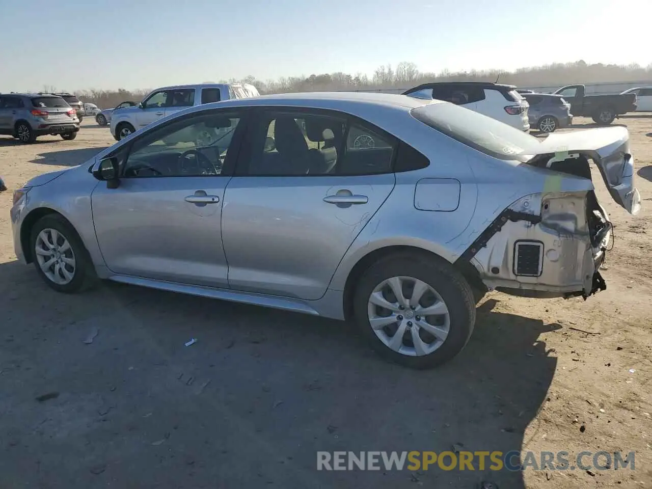 2 fotografías del automóvil dañado JTDEPMAE3MJ148209 TOYOTA COROLLA 2021