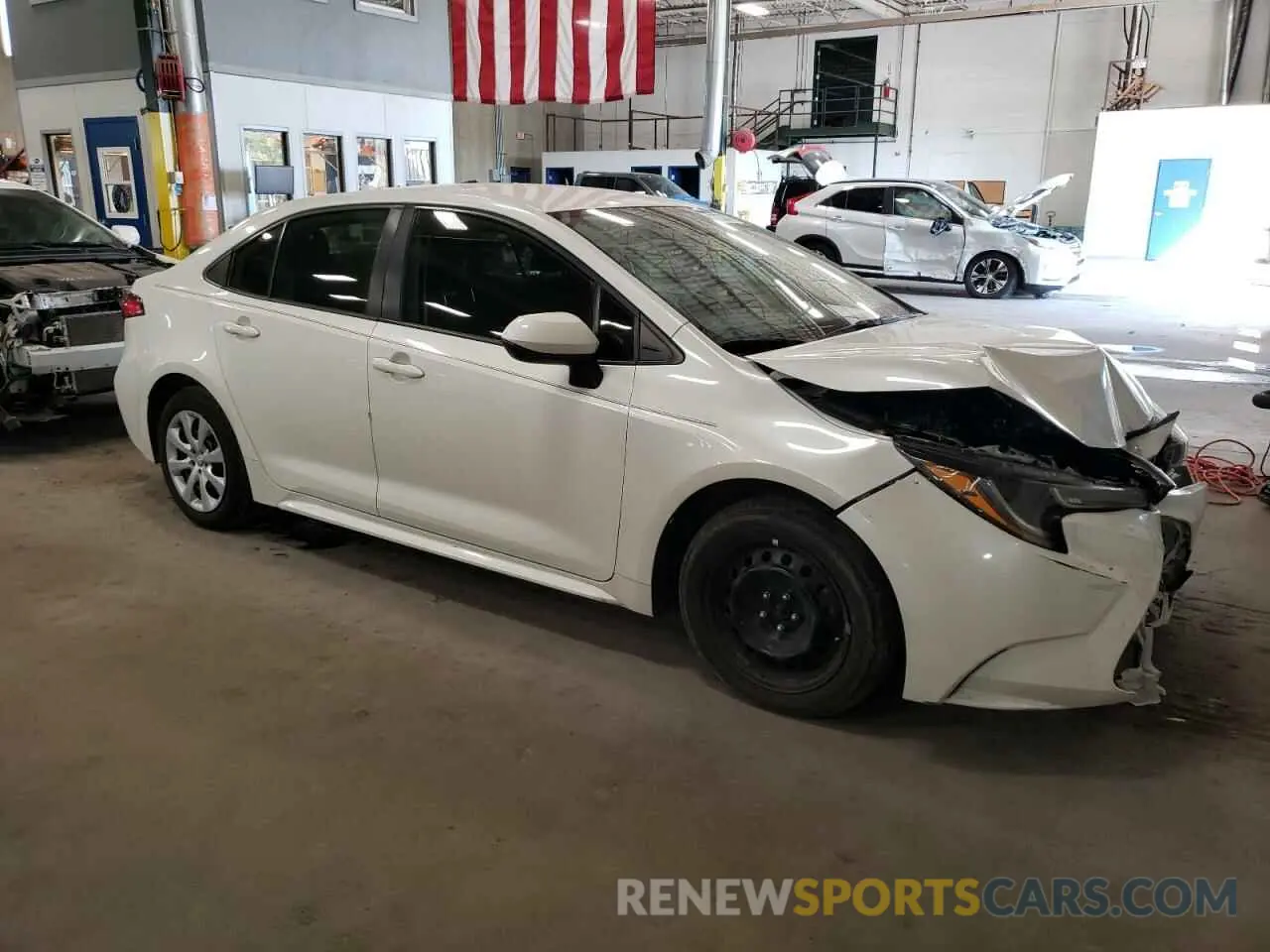 4 fotografías del automóvil dañado JTDEPMAE3MJ148582 TOYOTA COROLLA 2021
