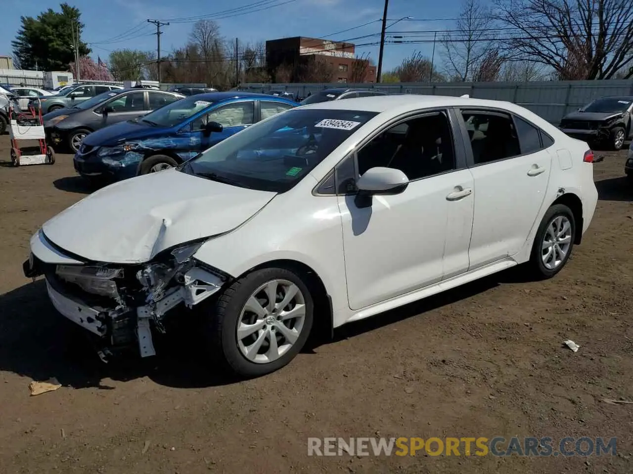 1 fotografías del automóvil dañado JTDEPMAE3MJ149294 TOYOTA COROLLA 2021