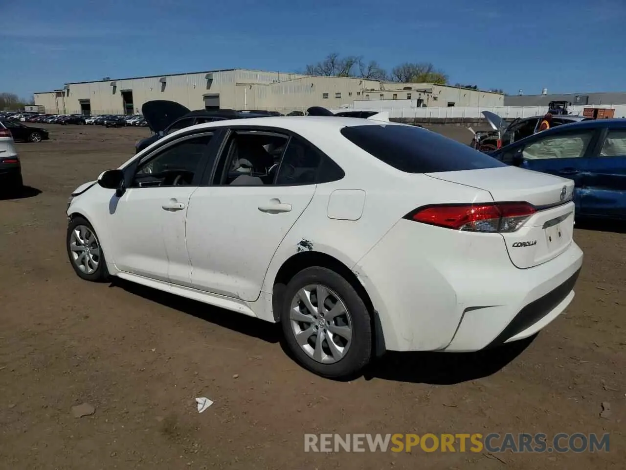 2 fotografías del automóvil dañado JTDEPMAE3MJ149294 TOYOTA COROLLA 2021