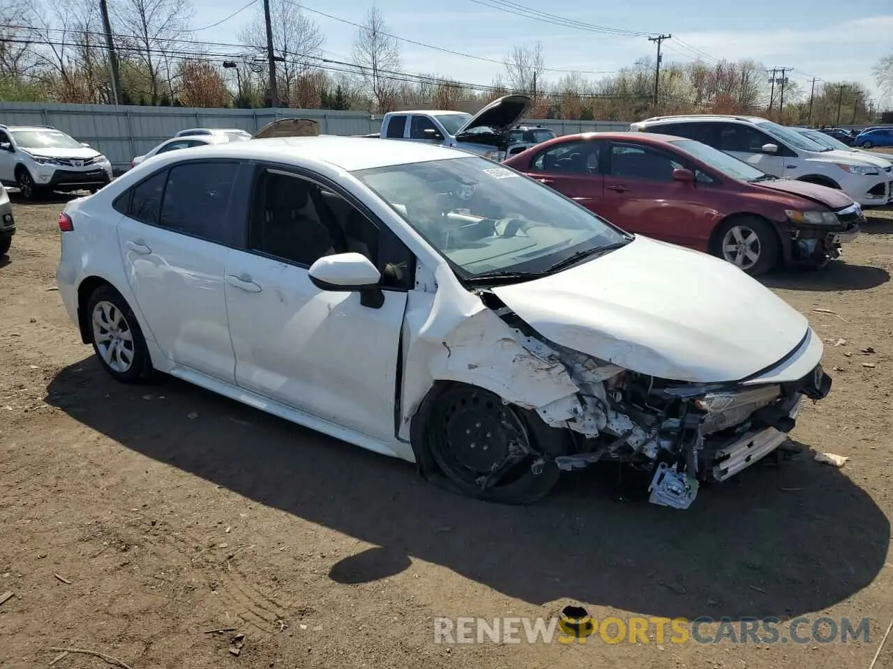 4 fotografías del automóvil dañado JTDEPMAE3MJ149294 TOYOTA COROLLA 2021