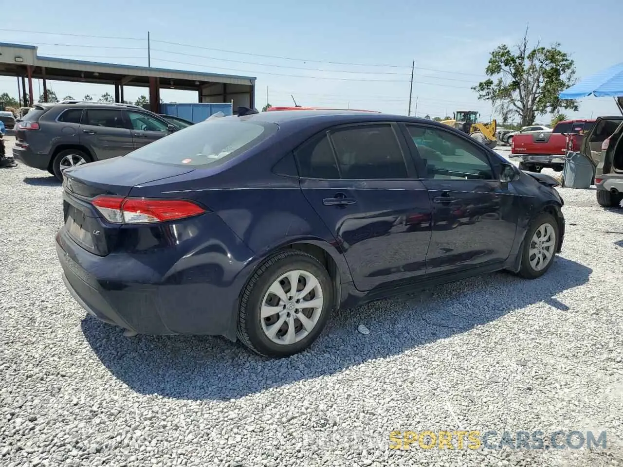 3 fotografías del automóvil dañado JTDEPMAE3MJ160408 TOYOTA COROLLA 2021