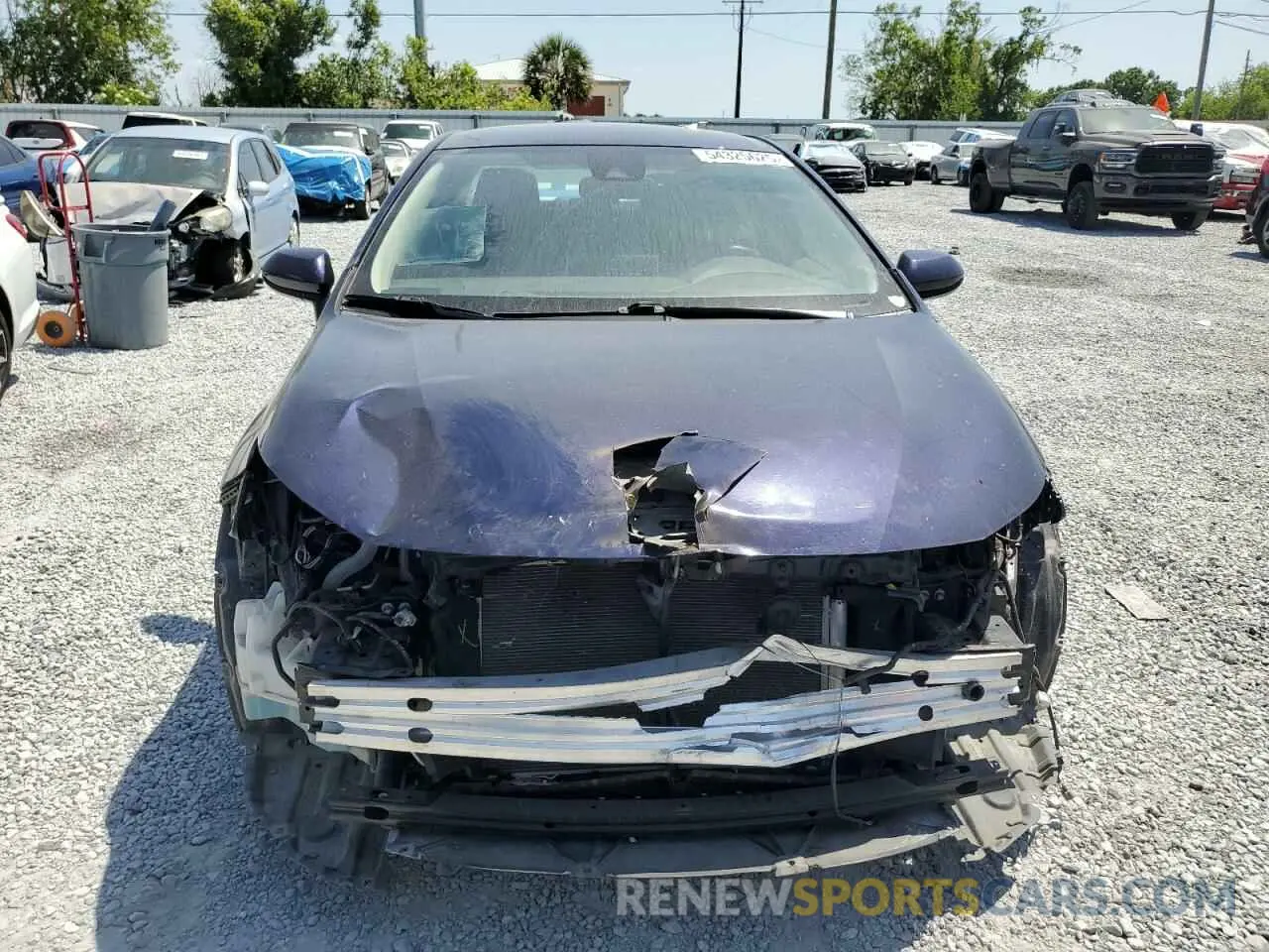 5 fotografías del automóvil dañado JTDEPMAE3MJ160408 TOYOTA COROLLA 2021