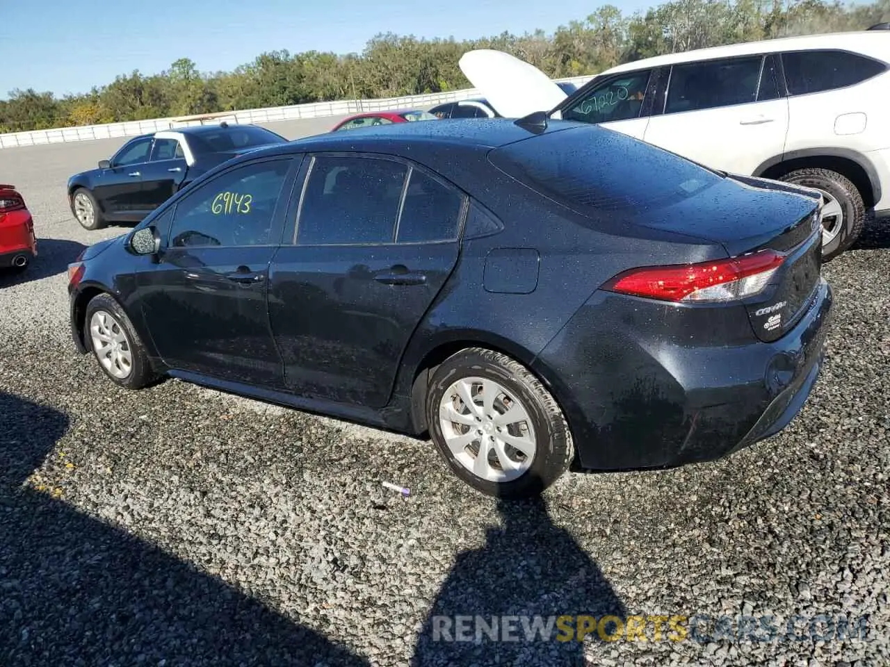 2 fotografías del automóvil dañado JTDEPMAE3MJ170582 TOYOTA COROLLA 2021