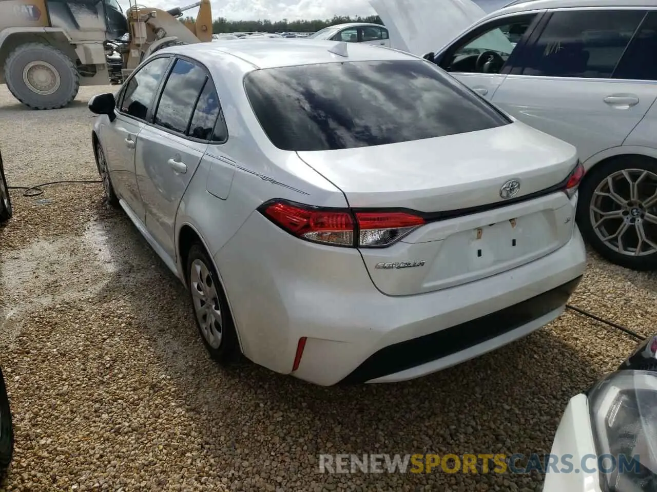 3 fotografías del automóvil dañado JTDEPMAE3MJ172848 TOYOTA COROLLA 2021