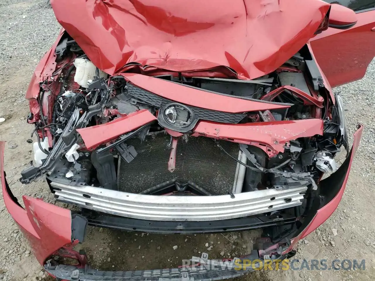 11 fotografías del automóvil dañado JTDEPMAE3MJ174471 TOYOTA COROLLA 2021