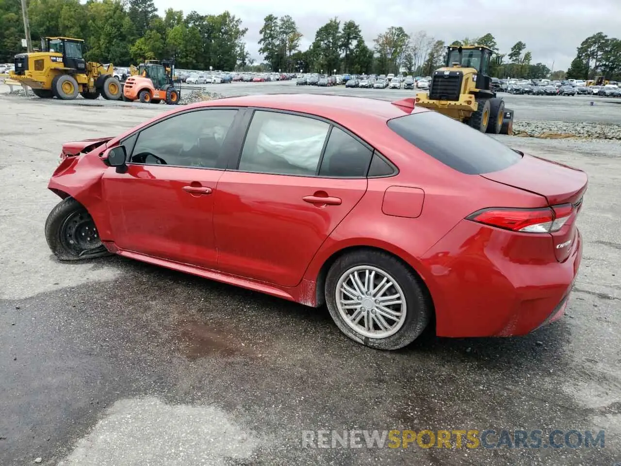 2 fotografías del automóvil dañado JTDEPMAE3MJ177774 TOYOTA COROLLA 2021