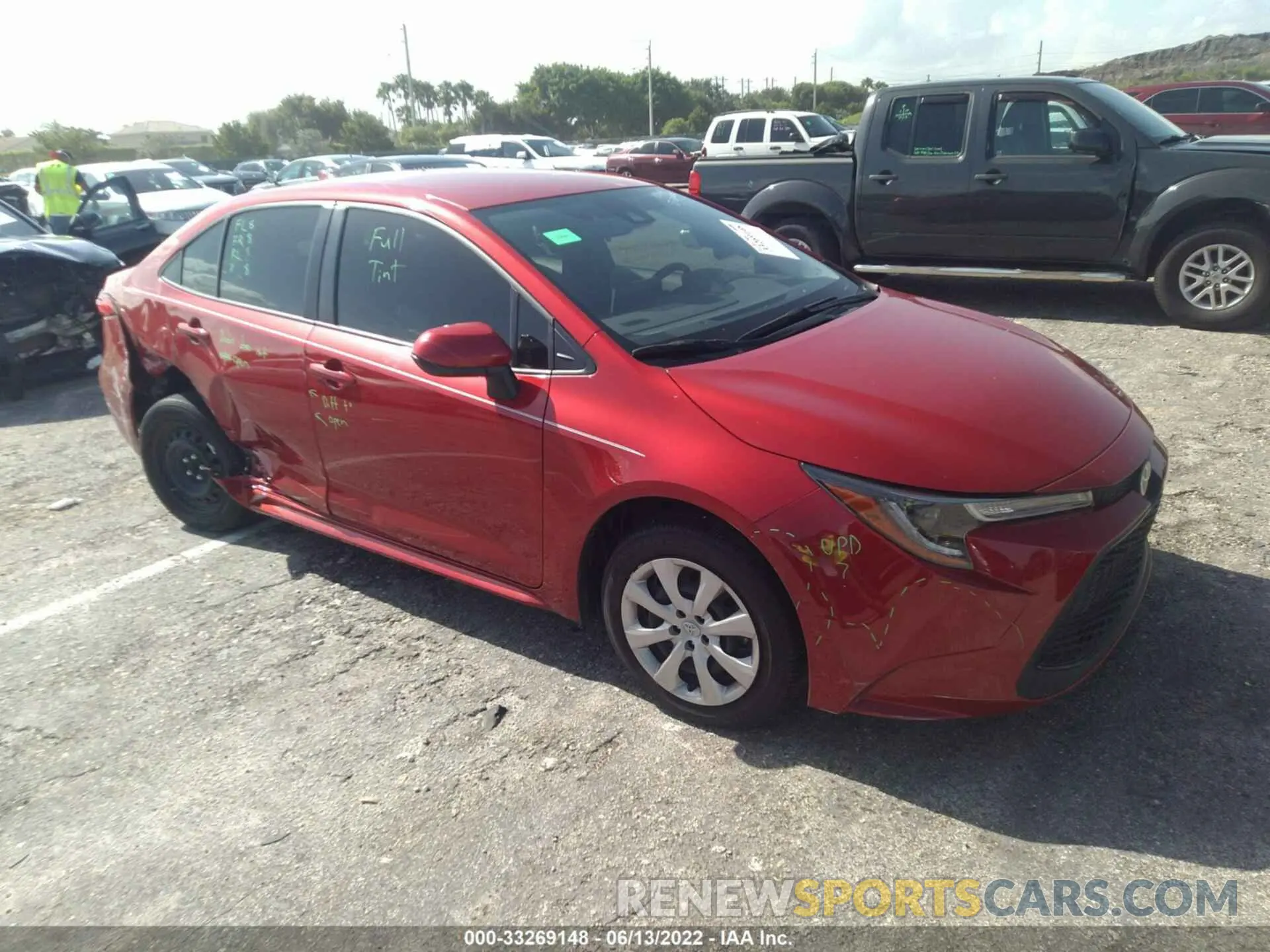 1 fotografías del automóvil dañado JTDEPMAE3MJ179945 TOYOTA COROLLA 2021