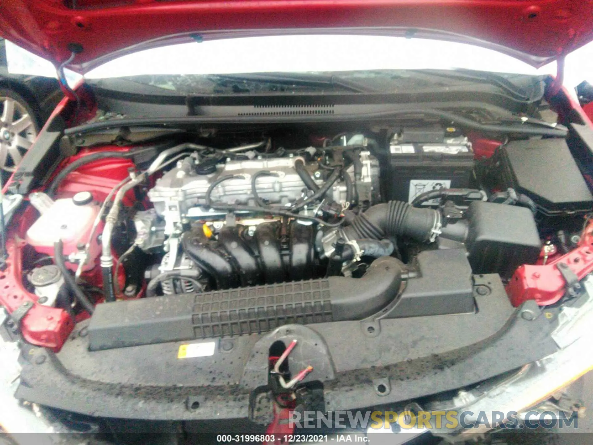 10 fotografías del automóvil dañado JTDEPMAE3MJ181338 TOYOTA COROLLA 2021