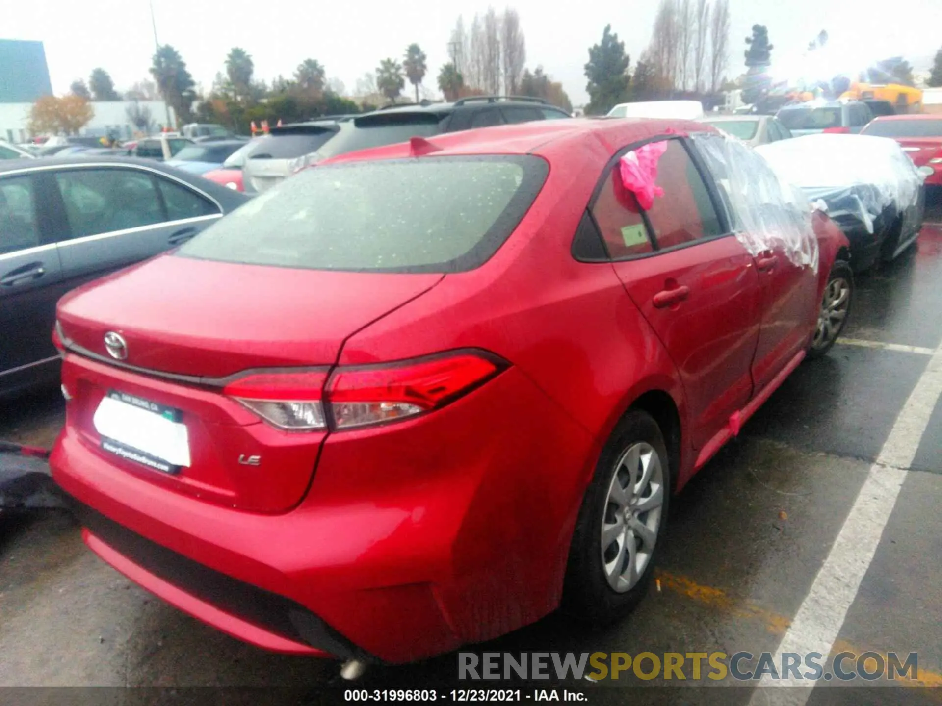 4 fotografías del automóvil dañado JTDEPMAE3MJ181338 TOYOTA COROLLA 2021