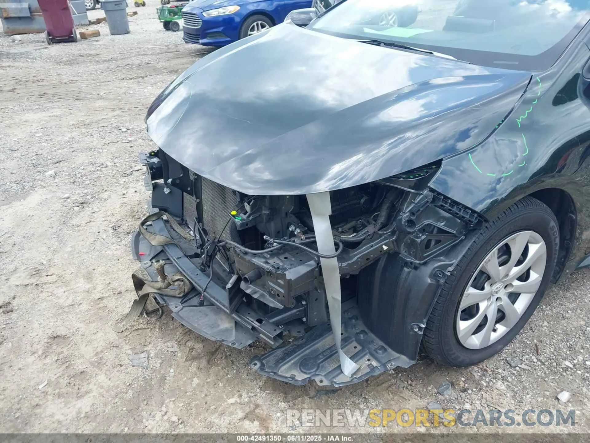 6 fotografías del automóvil dañado JTDEPMAE3MJ184112 TOYOTA COROLLA 2021
