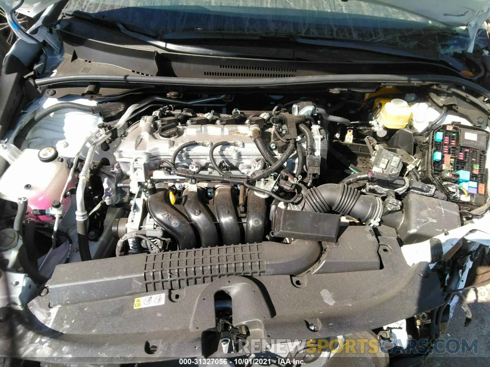 10 fotografías del automóvil dañado JTDEPMAE3MJ186667 TOYOTA COROLLA 2021