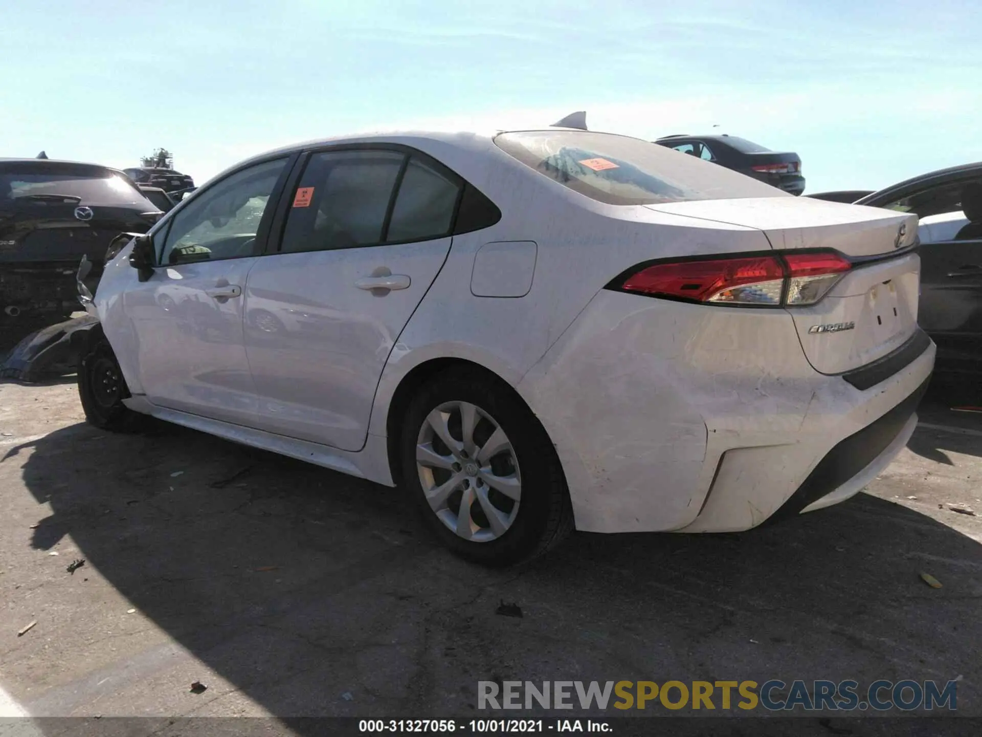 3 fotografías del automóvil dañado JTDEPMAE3MJ186667 TOYOTA COROLLA 2021