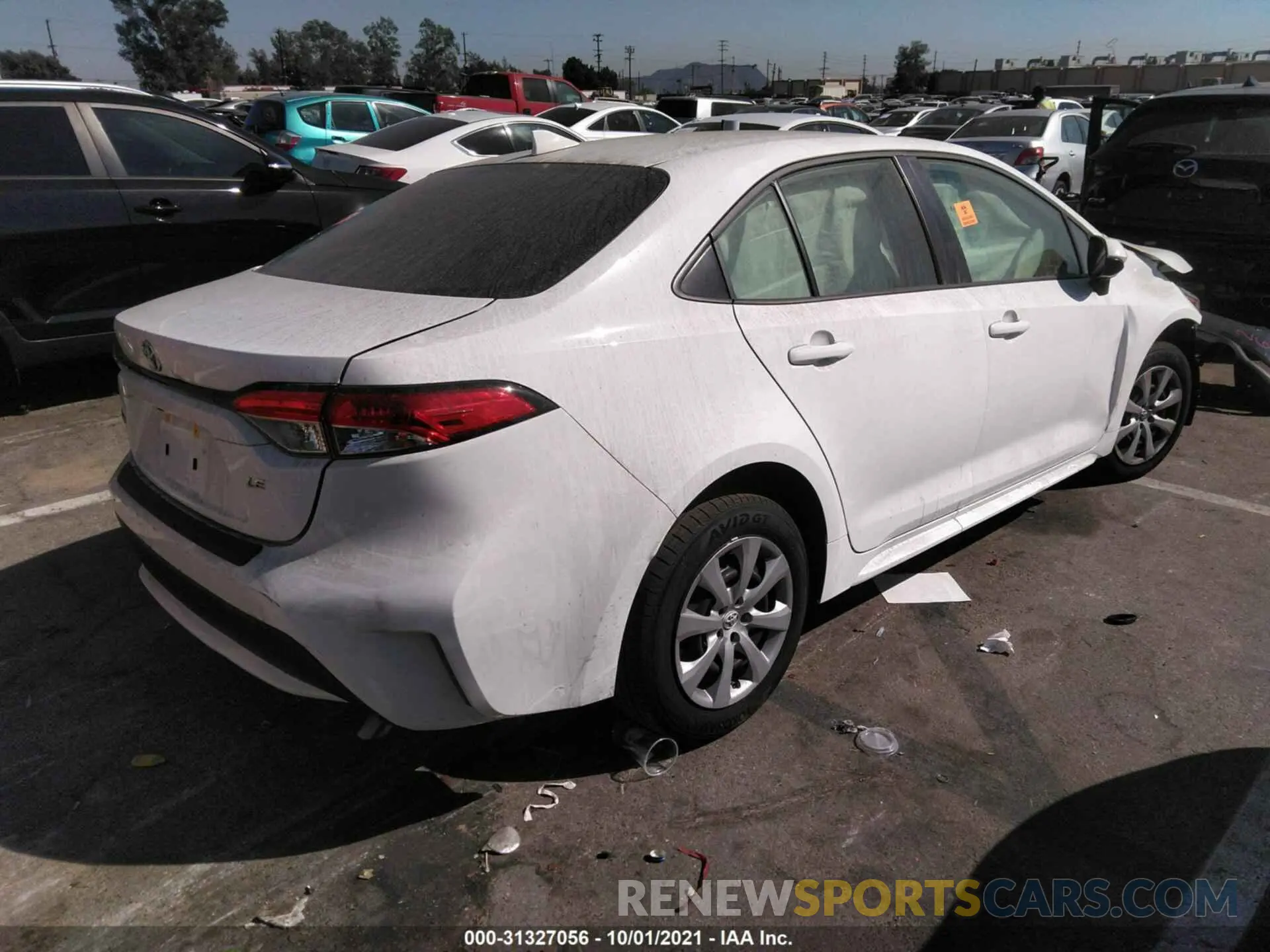 4 fotografías del automóvil dañado JTDEPMAE3MJ186667 TOYOTA COROLLA 2021