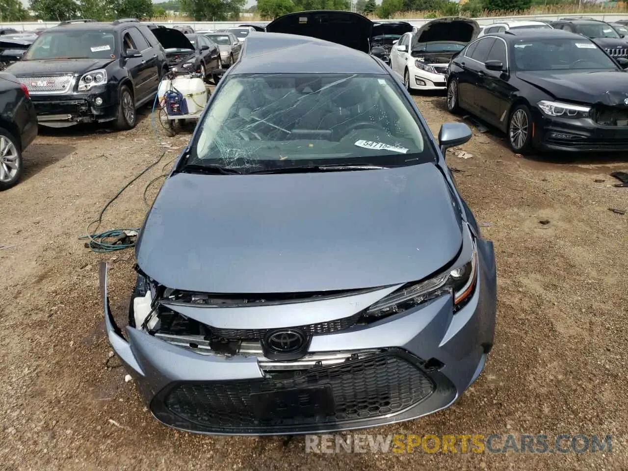 5 fotografías del automóvil dañado JTDEPMAE4MJ117731 TOYOTA COROLLA 2021