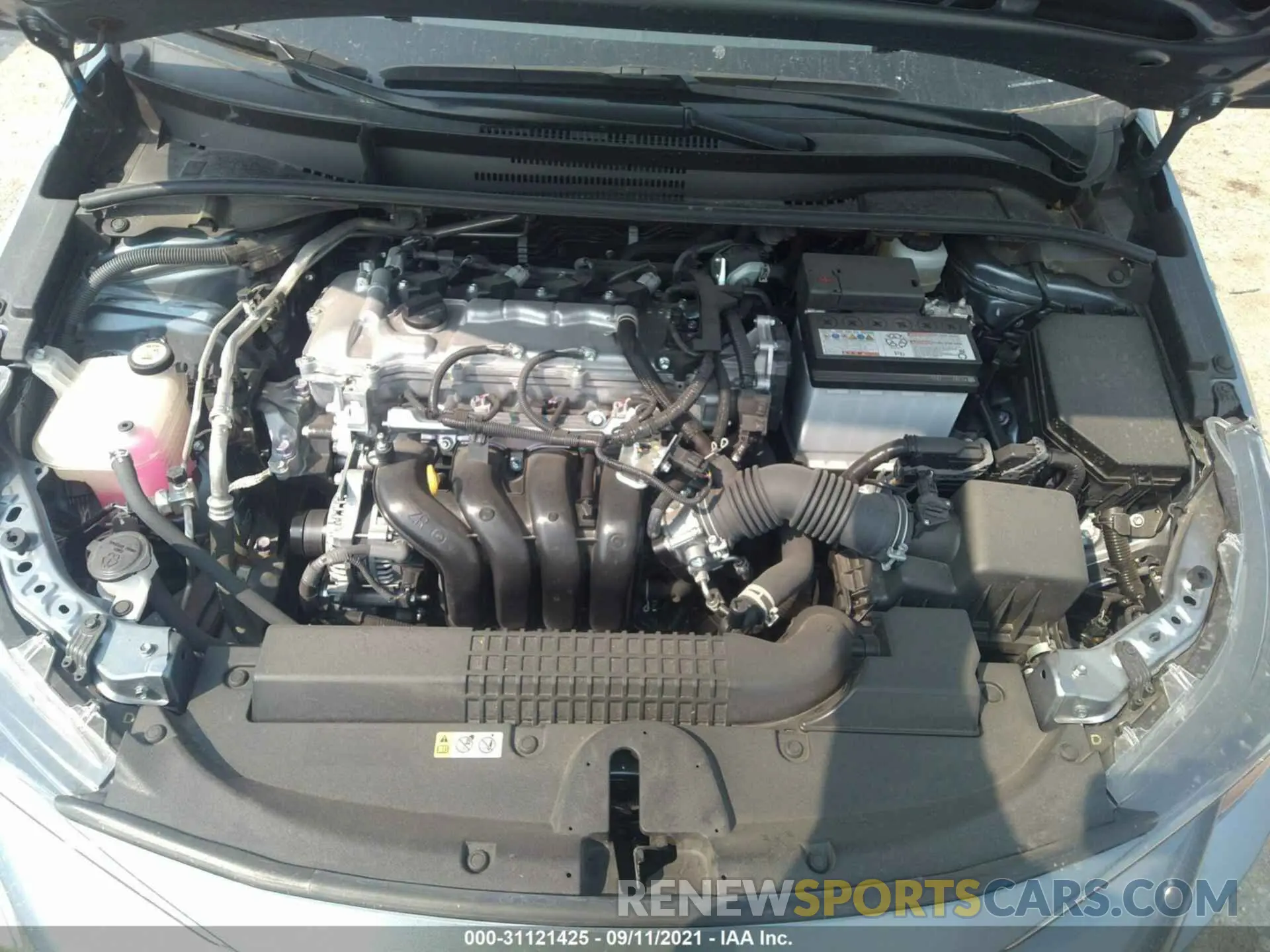 10 fotografías del automóvil dañado JTDEPMAE4MJ132150 TOYOTA COROLLA 2021