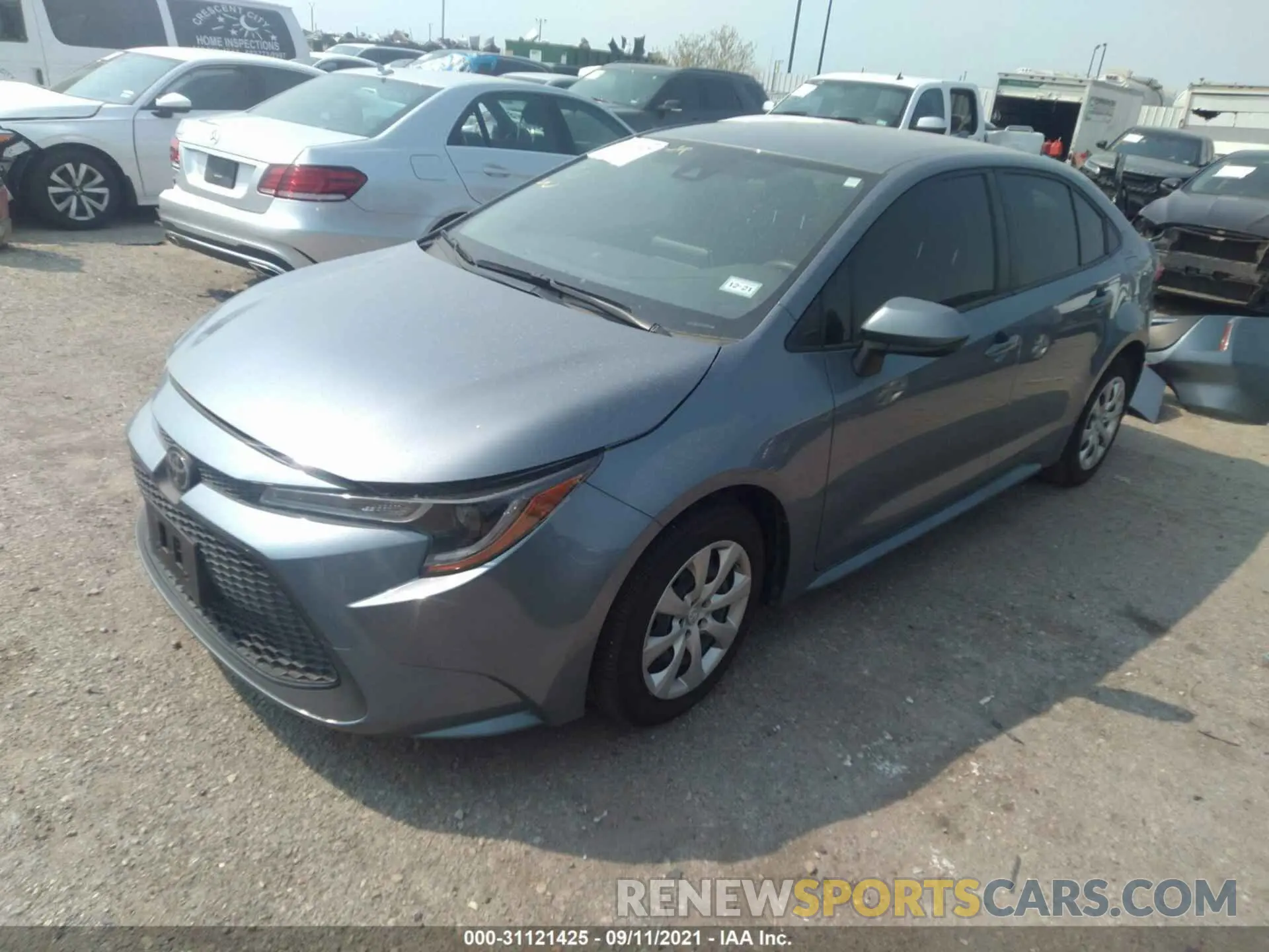 2 fotografías del automóvil dañado JTDEPMAE4MJ132150 TOYOTA COROLLA 2021