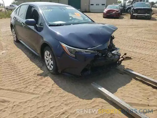 11 fotografías del automóvil dañado JTDEPMAE4MJ136389 TOYOTA COROLLA 2021