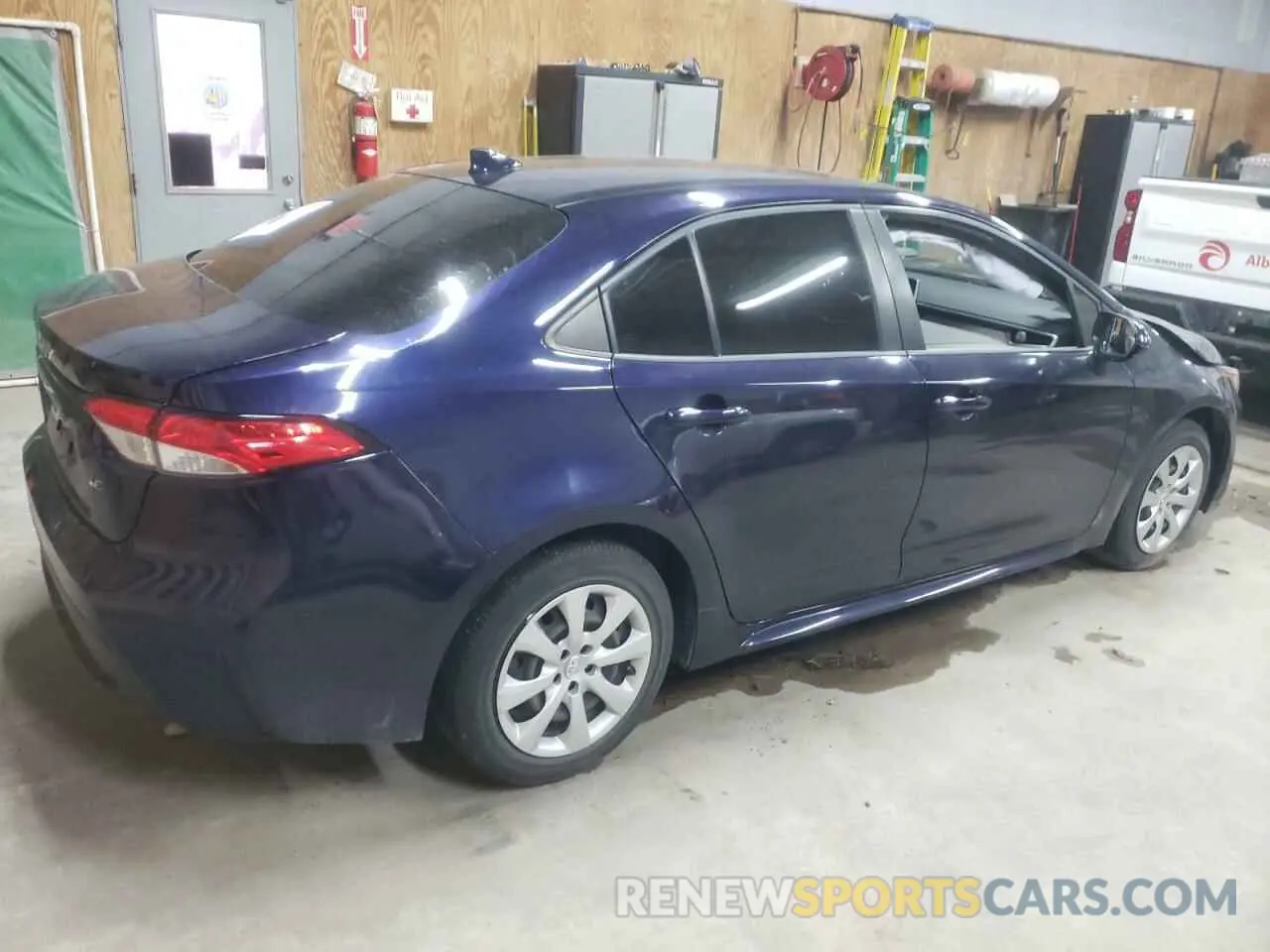 3 fotografías del automóvil dañado JTDEPMAE4MJ136389 TOYOTA COROLLA 2021