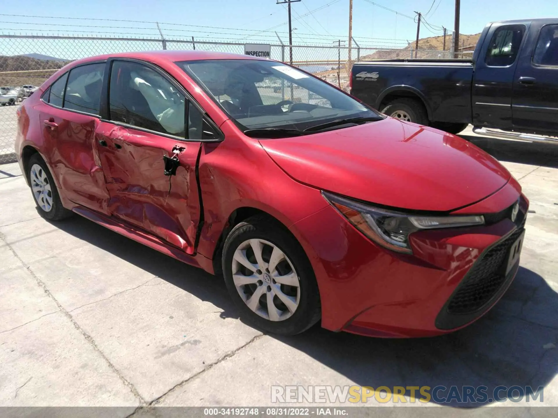 1 fotografías del automóvil dañado JTDEPMAE4MJ139633 TOYOTA COROLLA 2021