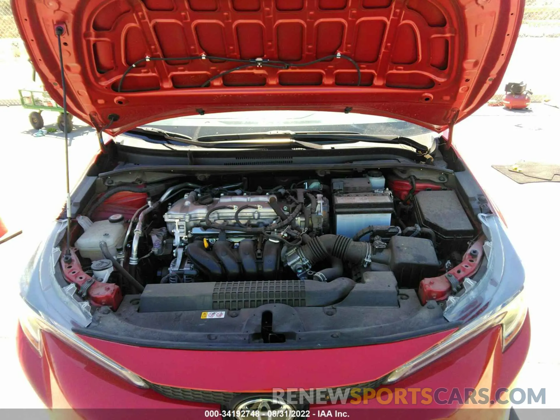 10 fotografías del automóvil dañado JTDEPMAE4MJ139633 TOYOTA COROLLA 2021