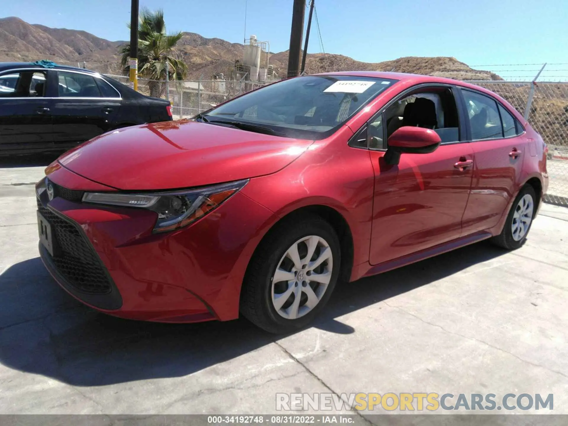 2 fotografías del automóvil dañado JTDEPMAE4MJ139633 TOYOTA COROLLA 2021