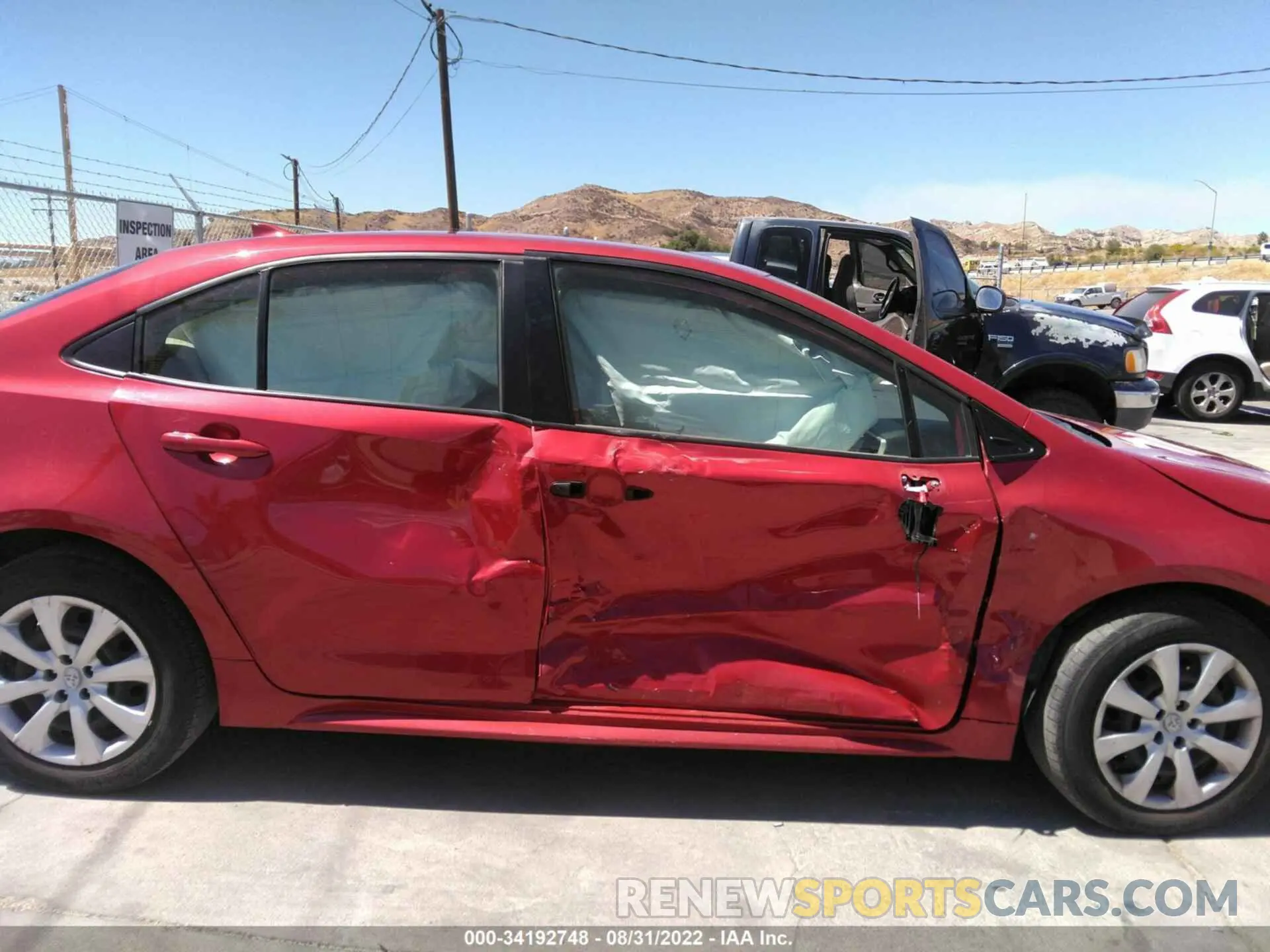6 fotografías del automóvil dañado JTDEPMAE4MJ139633 TOYOTA COROLLA 2021