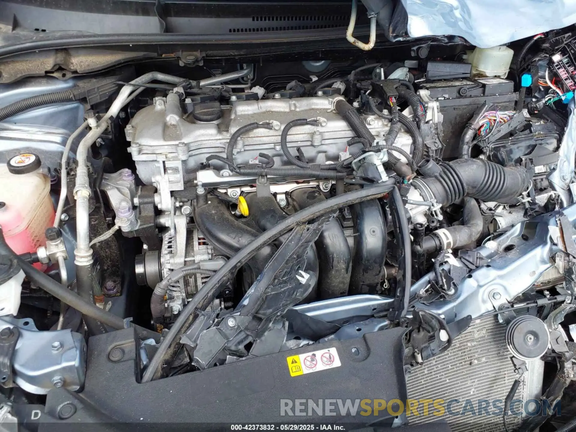 10 fotografías del automóvil dañado JTDEPMAE4MJ140703 TOYOTA COROLLA 2021