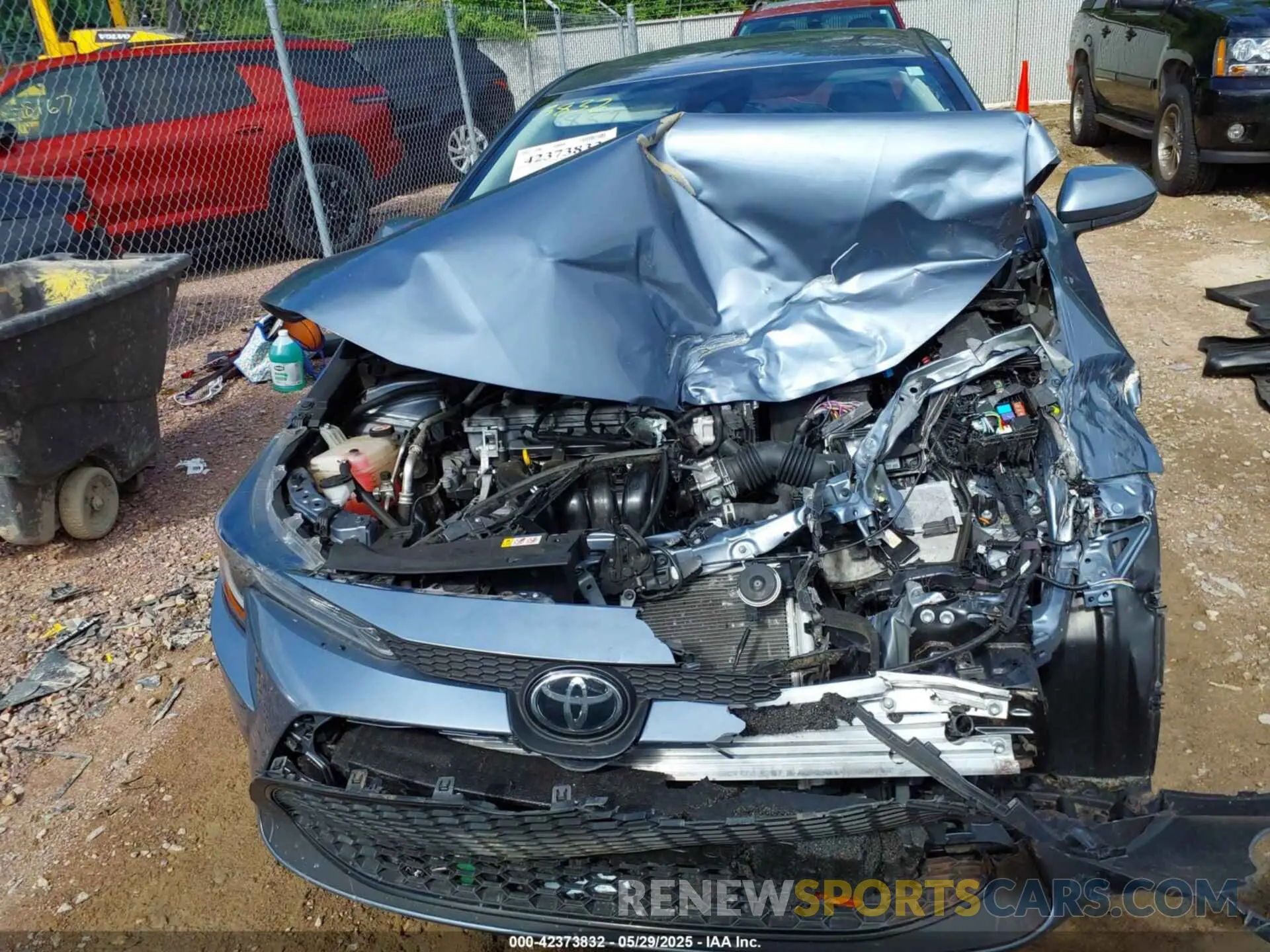 11 fotografías del automóvil dañado JTDEPMAE4MJ140703 TOYOTA COROLLA 2021